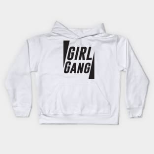 Girl Gang - Minimal Feminist Typography Kids Hoodie